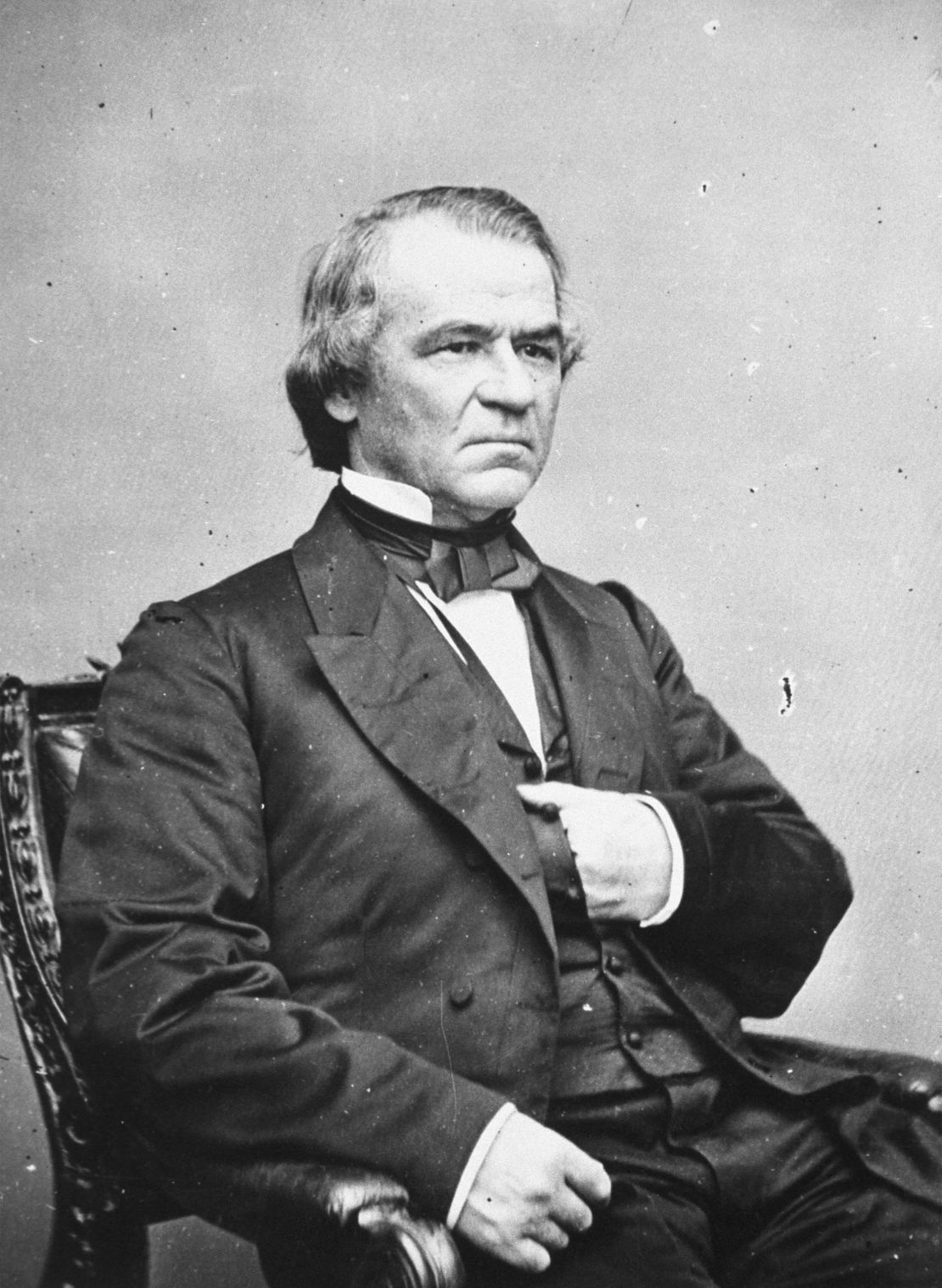 Portrait of Johnson, the 17th president of the United States.