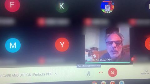 In this screengrab from a video filmed by one of his students, Jersey City science teacher Howard Zlotkin told said student she was "full of s**t" and couldn't defend the Black Lives Matter movement.