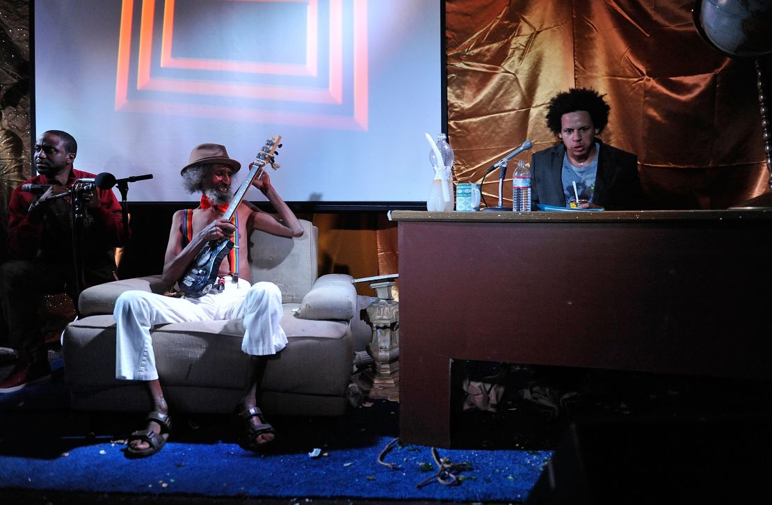 Eric Andre and Semere Etmet at  "The Eric Andre Show Live!" The sketch comedy series parodies public-access talk shows with a wild dose of surrealism.