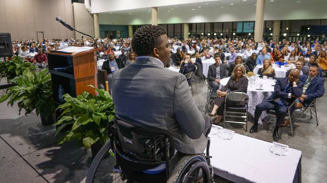Timothy Alexander runs a motivational speaking company called "Inspired by TA."