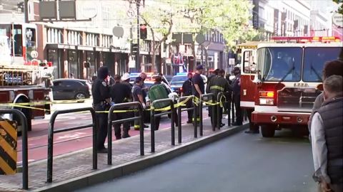 Police responded to a stabbing incident Tuesday involving two Asian women in downtown San Francisco.