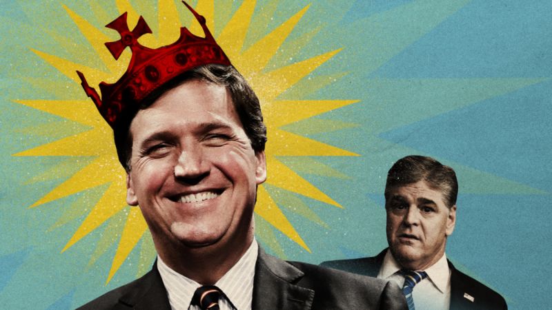 Sean Hannity Used To Rule Fox But In The Post Trump Era Tucker Carlson Is King Cnn Business 