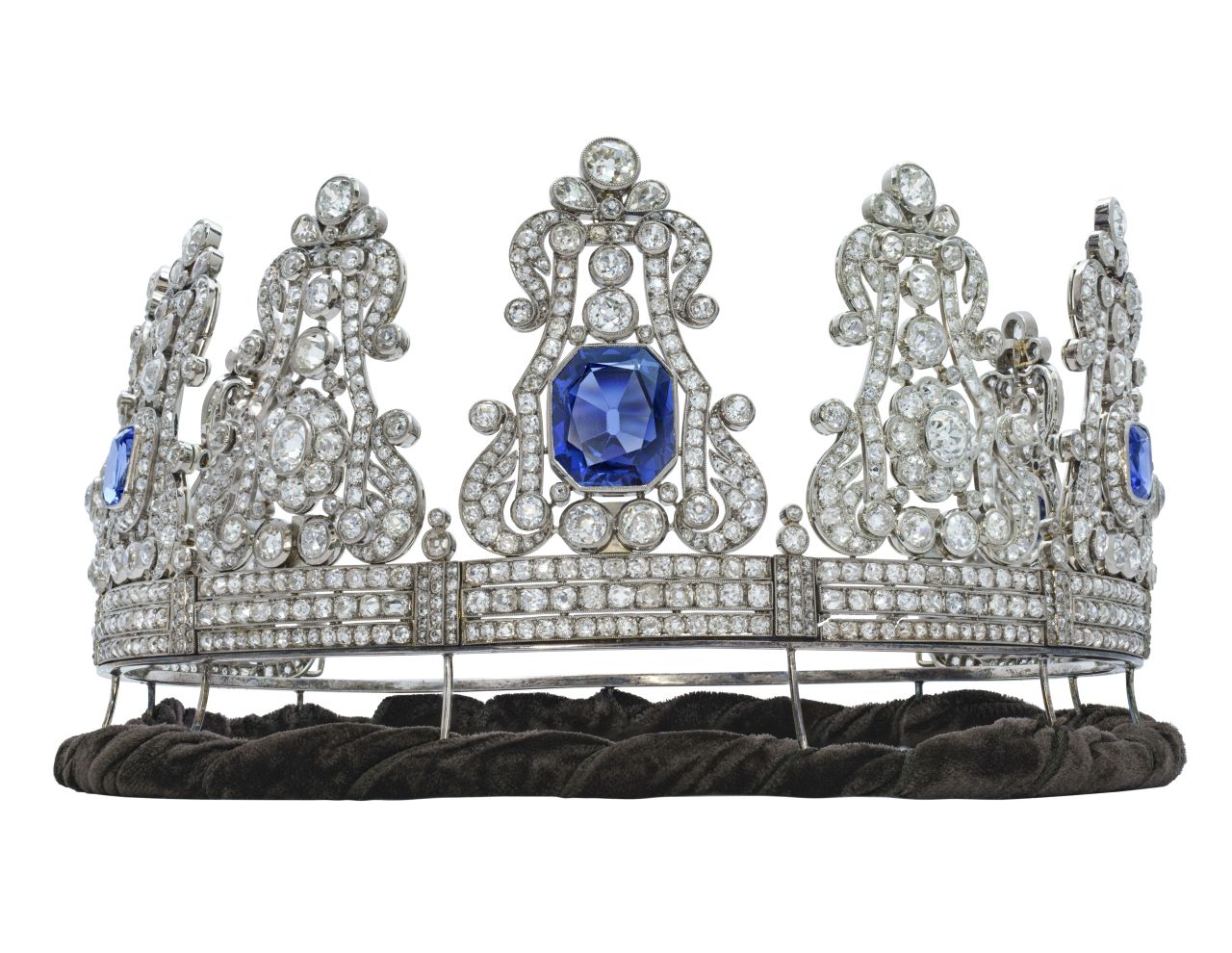 The crown of Maria II, whose daughter married Stephanie de Beauharnais' grandson, is also part of the Christie's sale.