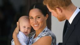  Archie Mountbatten-Windsor, pictured here in September 2019 in Cape Town, South Africa, turned two on Thursday.