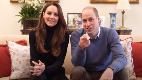A screengrab from William and Kate's teaser for their new YouTube channel.