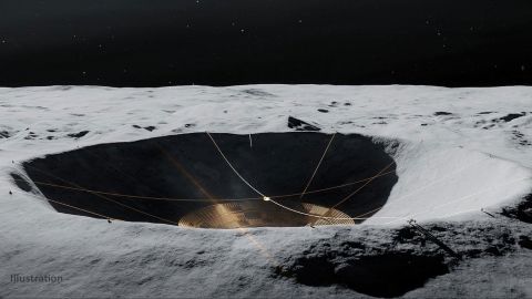 Robots will build the crater telescope.