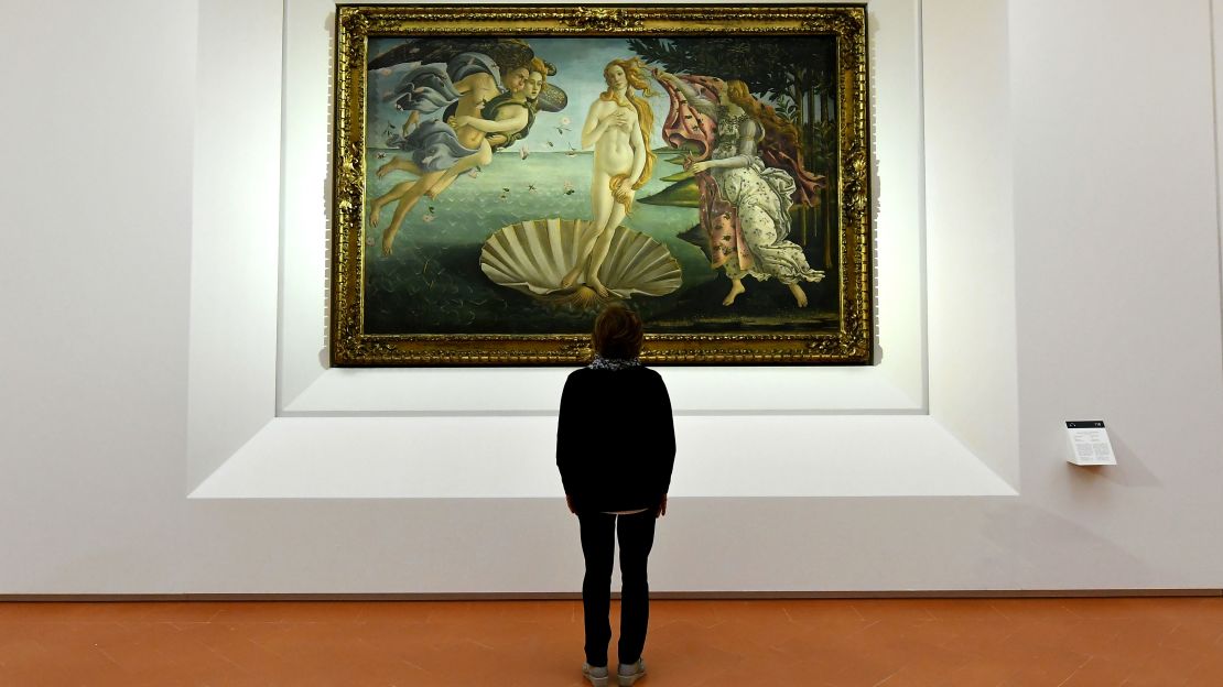 Botticelli's "The Birth of Venus" is one of the big-hitters visitors can now see again at the Uffizi. 