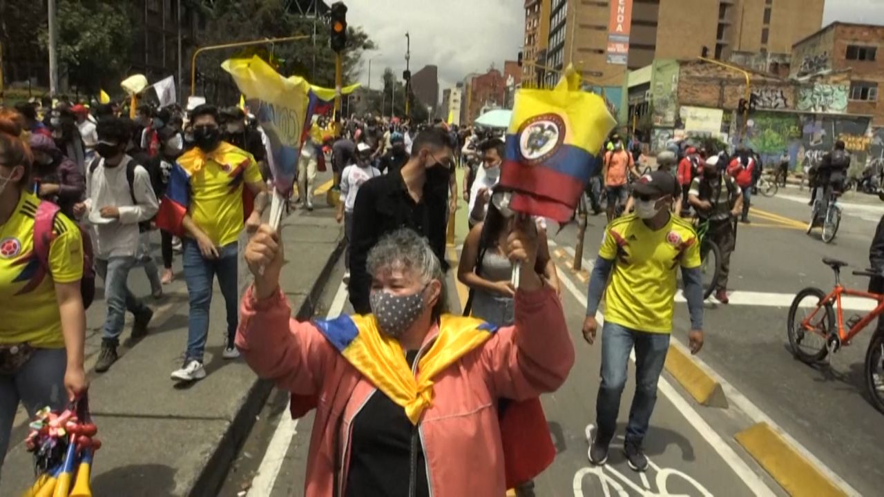 colombia protestors