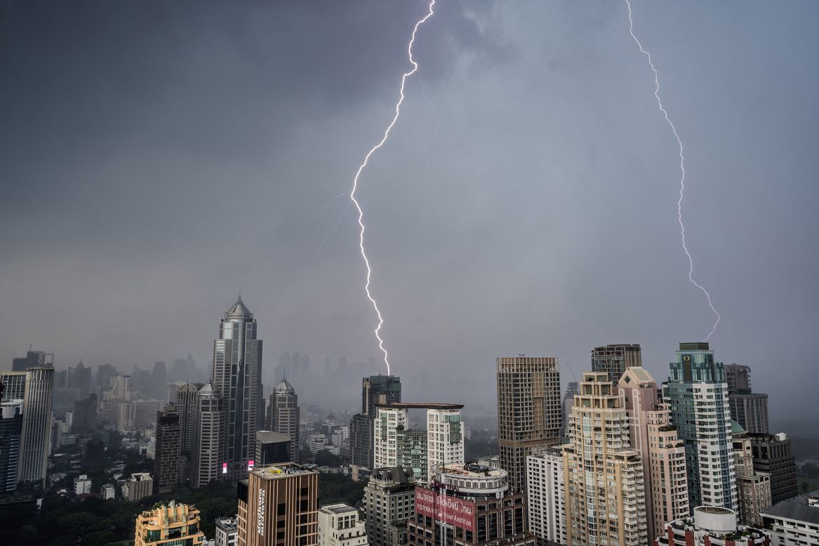 Lightning bolts strike buildings during a thunderstorm in Bangkok, Thailand, on Monday, May 3. <a href="http://www.cnn.com/2021/04/30/world/gallery/photos-this-week-april-23-april-29/index.html" target="_blank">See last week in 38 photos</a>