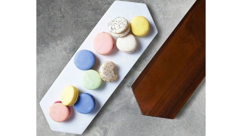Libbey Urban Story Wood and Marble Flip Tray