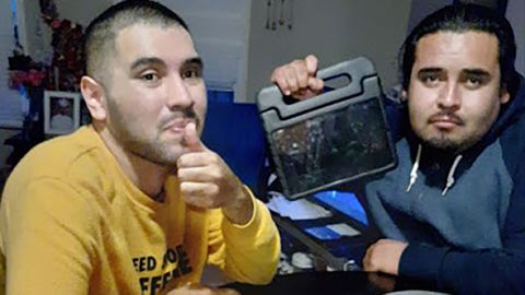 Gonzalez, right, became the primary caregiver for his 23-year-old brother after he was laid off from his job.