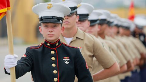 Katey Hogan was her platoon's honor graduate, a title she earned with her leadership. 