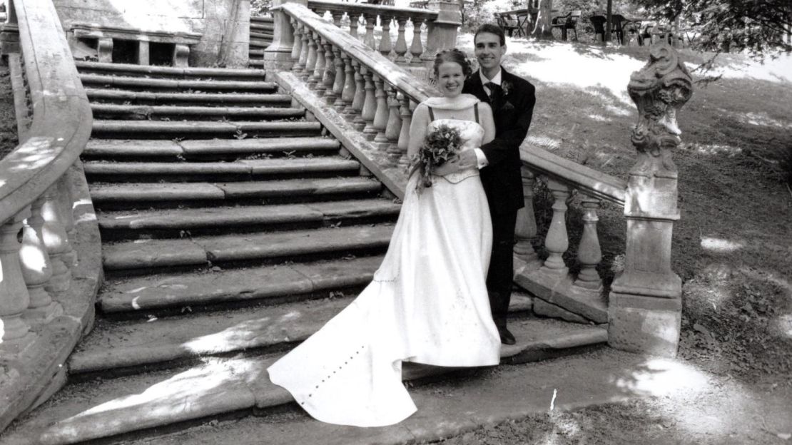 The wedding was in German and English, bringing together their families from across the world.