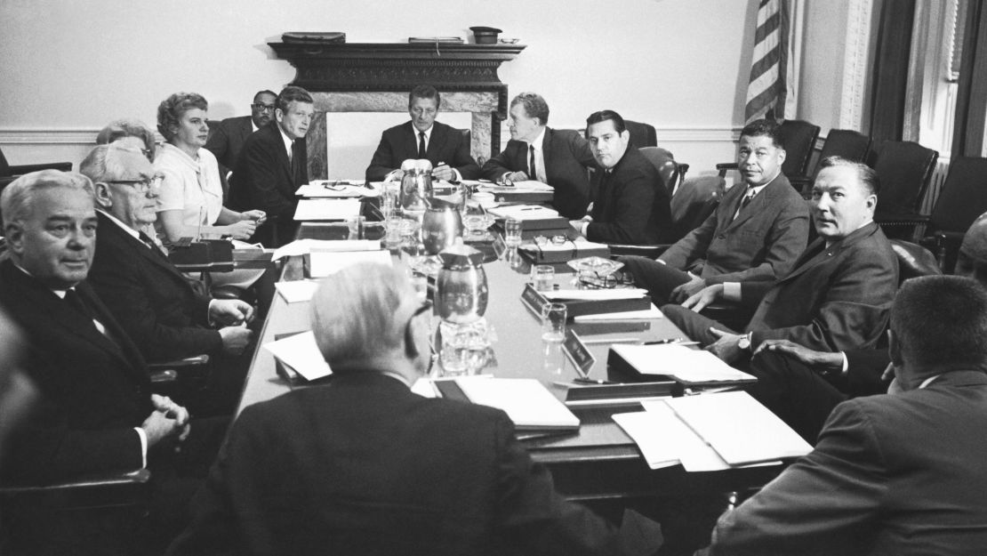 The Kerner Commission in session, Washington, DC, in 1967.