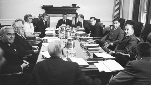 The Kerner Commission in session, Washington, DC, in 1967. 