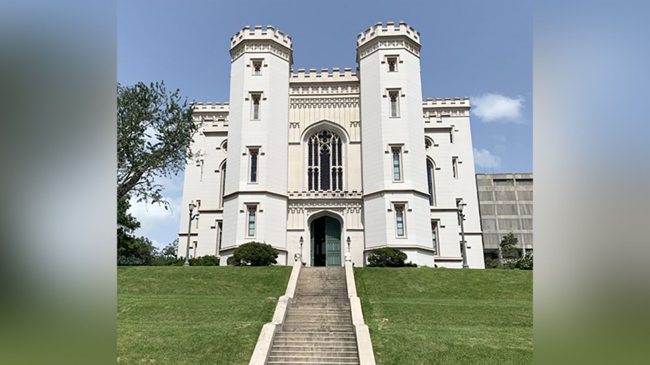 Old Capitol building in Baton Rouge where the second marker was installed.