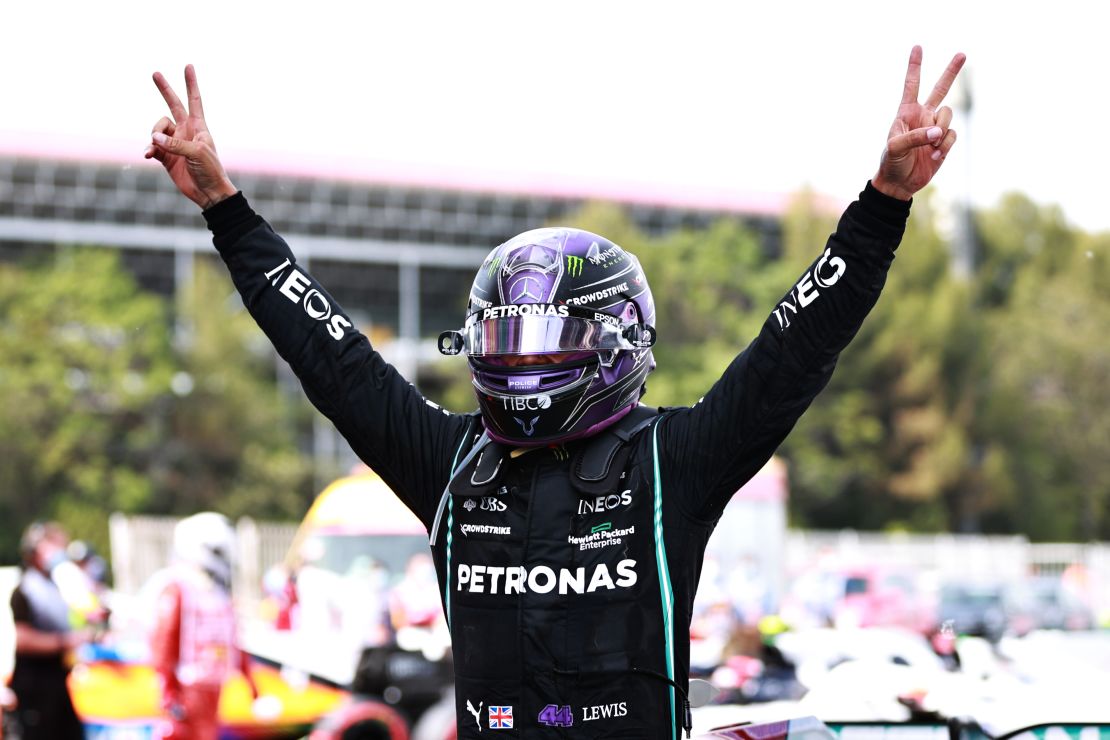 Lewis Hamilton clinched win number 98 of his Formula One career.