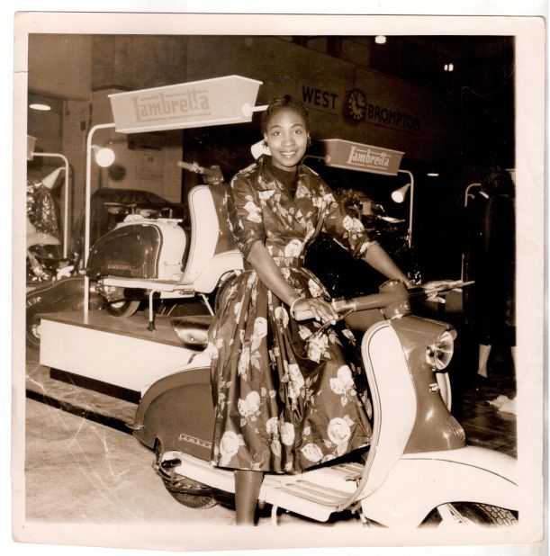 Folashade "Shade" Thomas-Fahm is a hugely important figure in Nigerian fashion. She is one of the designers who will be celebrated at the "Africa Fashion" exhibition at London's Victoria and Albert Museum (V&A) next year. She is pictured at the 1957 London Earls Court Motorboat show.
