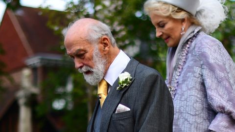 Prince Michael of Kent -- pictured with his wife Princess Michael of Kent in 2019 -- is Queen Elizabeth II's cousin.