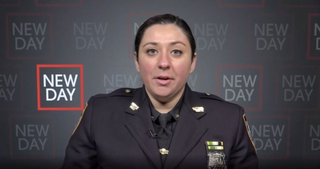 NYPD Officer Alyssa Vogel told CNN she sprinted down the street in Times Square to get the 4-year-old to safety. 