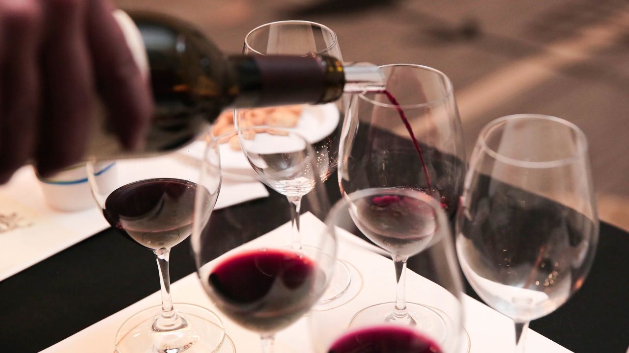 Bottles from Stag's Leap Wine Cellars, then largely uknown in Europe, were part of the tasting.