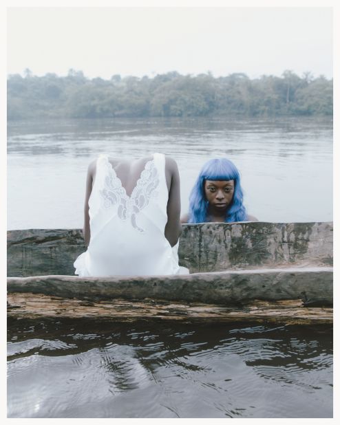 Peau de Chagrin/Bleu de Nuit was shot in Lusanga in the Democratic Republic of the Congo, where this still, "Mami Wata," is also from.
