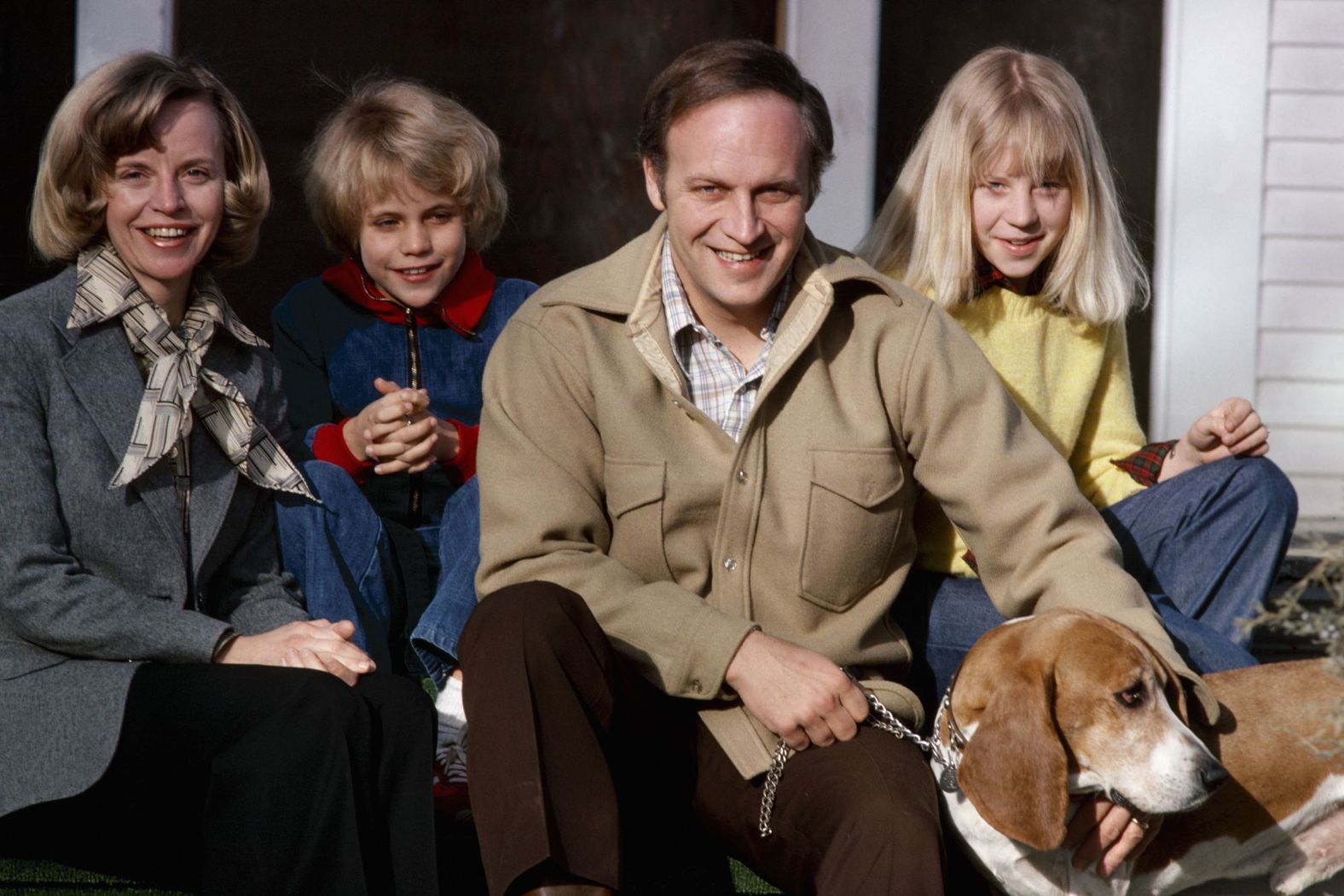 A young Cheney, right, is seen with her father, Dick; her mother, Lynne; and her sister, Mary, in 1978. Dick Cheney, who was then a US congressman from Wyoming, later became vice president of the United States.