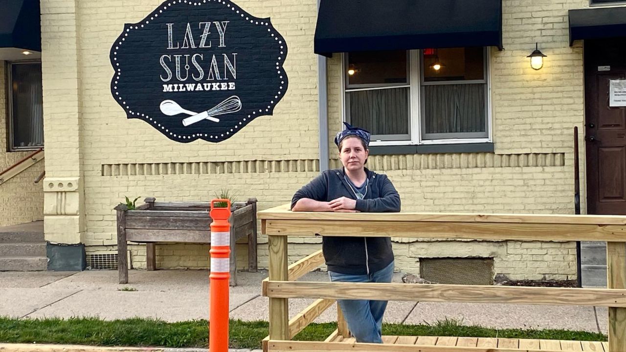 AJ Dixon, owner of Lazy Susan MKE, is planning to reopen her restaurant to in-person diners in June, and says she wants to use RRF grant money to help with payroll.