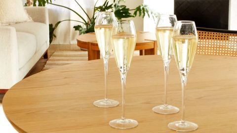 Italic Champagne Glasses, Set of 4