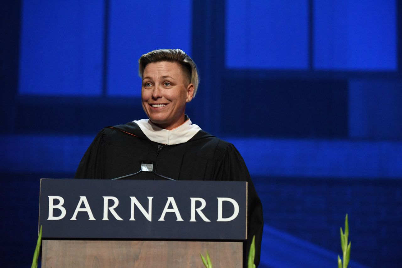 <strong>US soccer player Abby Wambach, Barnard College, 2018 -- </strong>"Joy. Success. Power. These are not pies where a bigger slice for her means a smaller slice for you. These are infinite. In any revolution, the way to make something true starts with believing it is. Let's claim infinite joy, success, and power -- together."