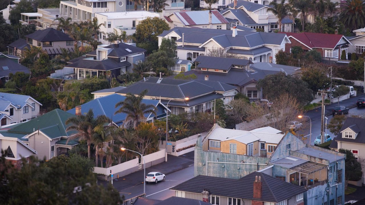 Houses in Auckland, New Zealand.