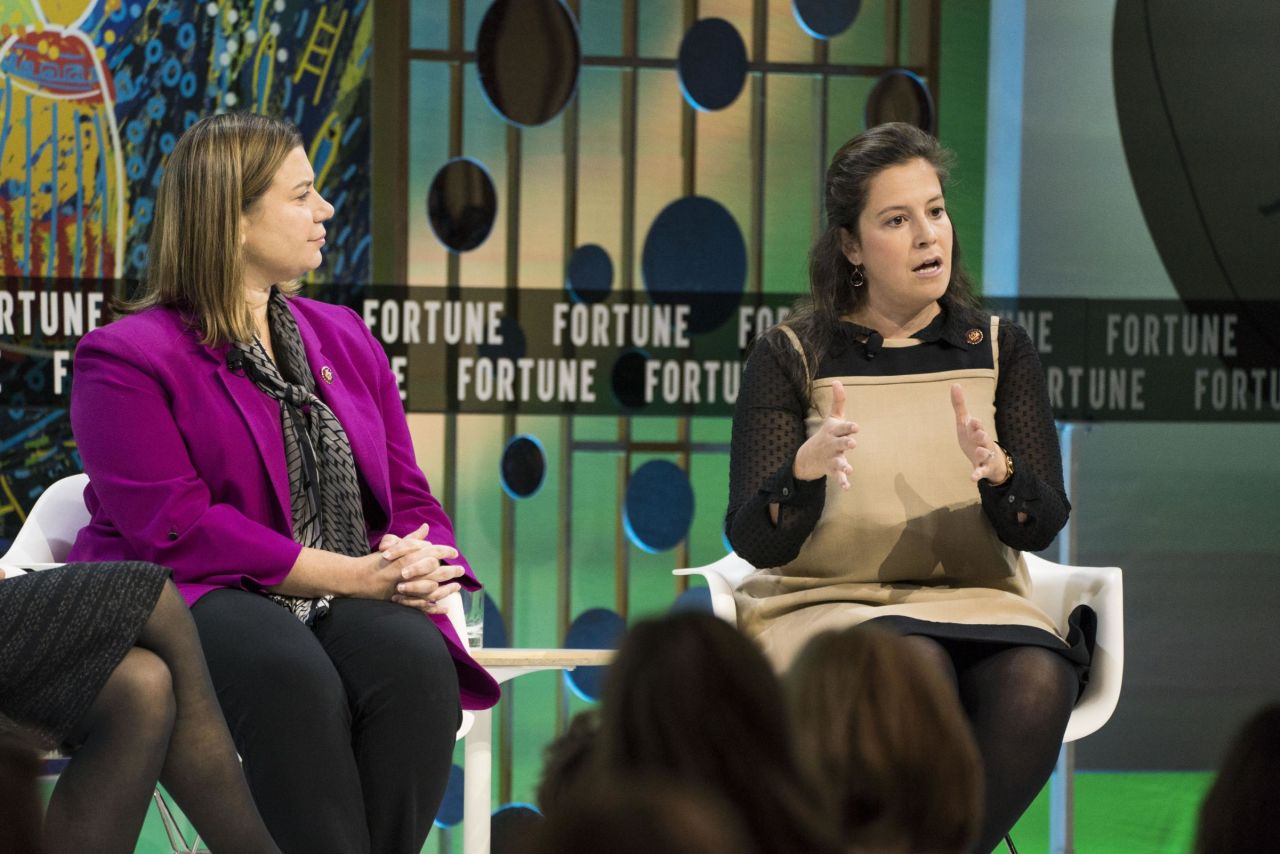 Stefanik speaks during Fortune's Most Powerful Women Summit in October 2019.