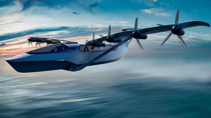 Boston-based REGENT's "seaglider" is a mix between a boat and an aircraft with a top speed of 180 mph.
