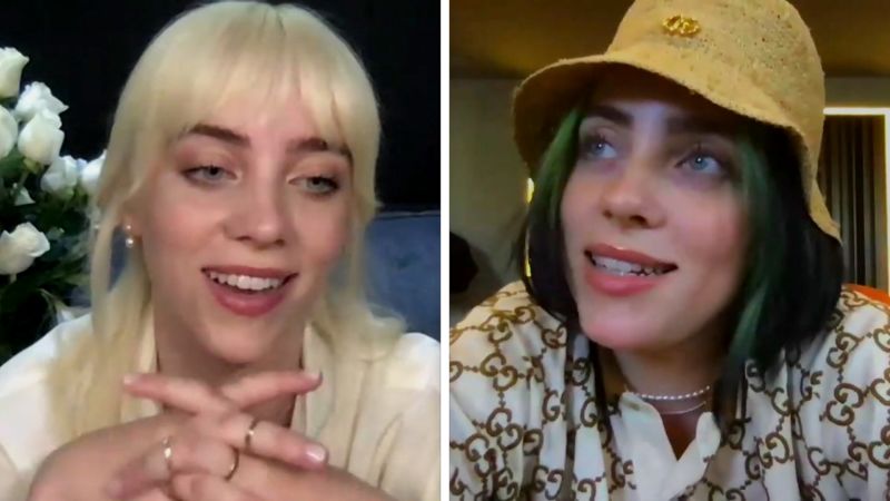 Billie Eilish admits wearing Billie Eilish wig on talk show