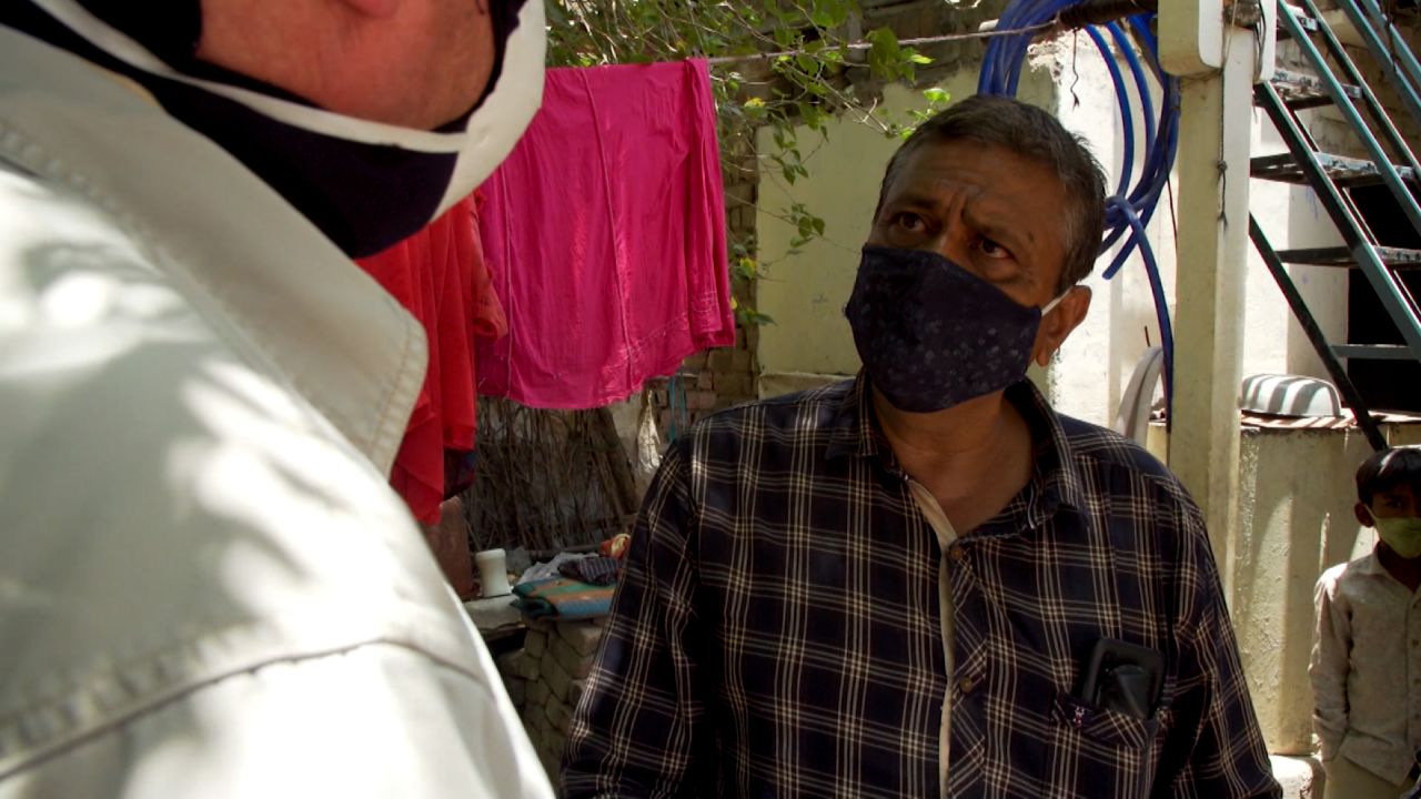 Jeetu, the local pharmacist and volunteer medic, at the village of Chogath, Gujarat, on May 9.