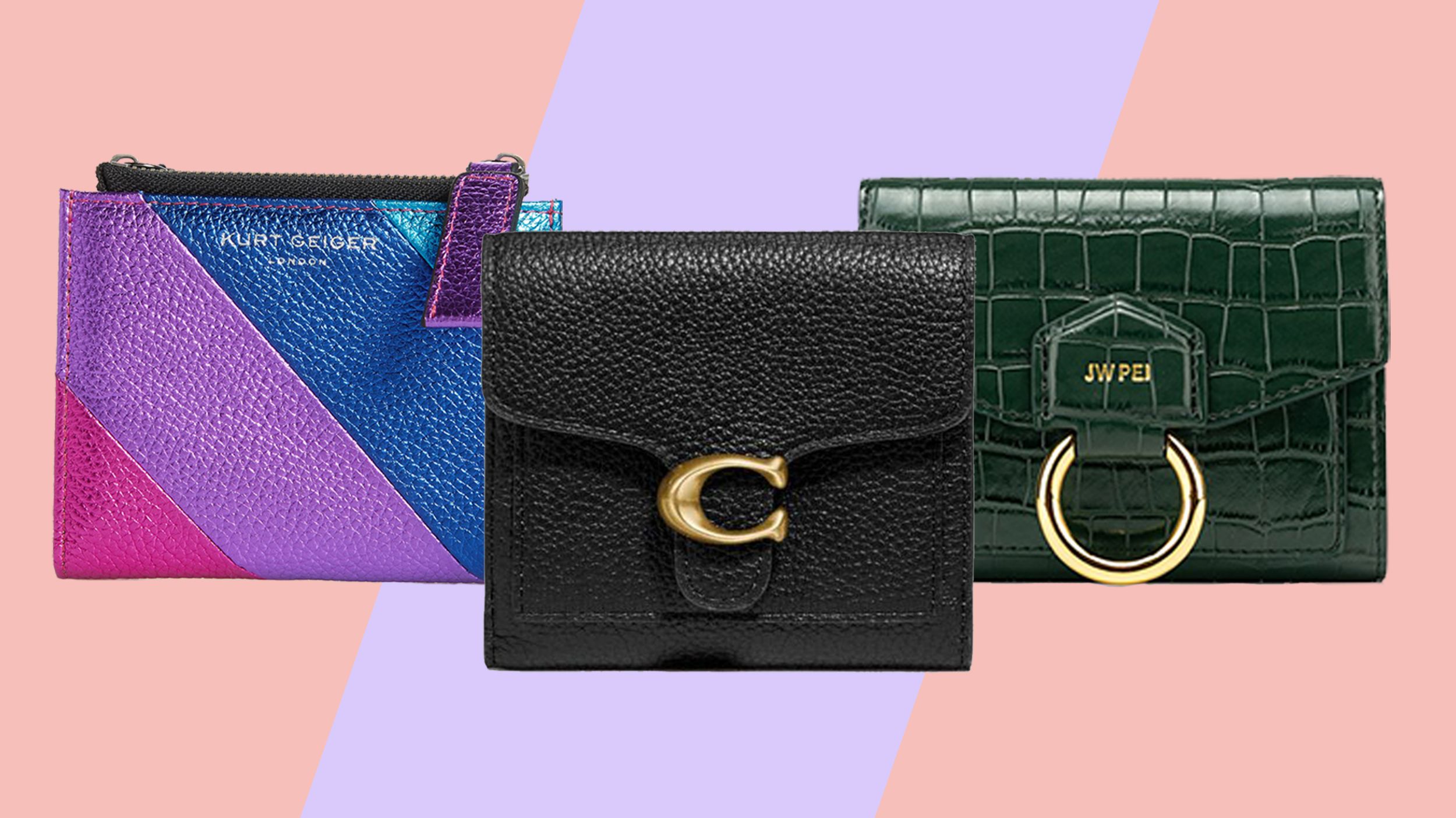 T Monogram Patent Zip Slim Wallet: Women's Designer Wallets