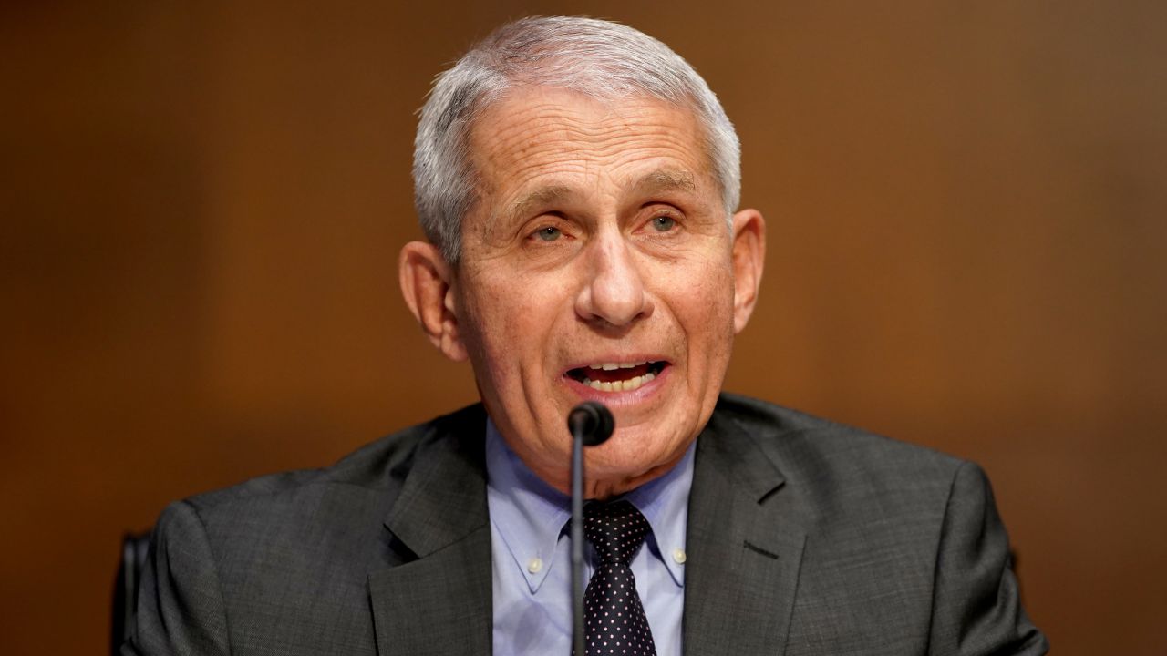 WASHINGTON, DC - MAY 11: Dr. Anthony Fauci, director of the National Institute of Allergy and Infectious Diseases, gives an opening statement during a Senate Health, Education, Labor and Pensions Committee hearing to discuss the ongoing federal response to COVID-19 on May 11, 2021 in Washington, DC. (Photo by Greg Nash-Pool/Getty Images)