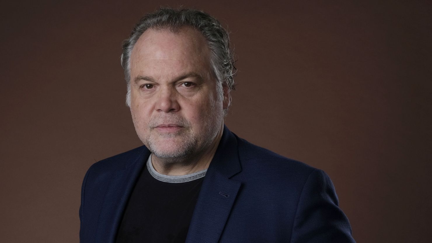 Vincent D'Onofrio, a cast member in the Epix series "Godfather of Harlem," poses for a portrait during the 2019 Television Critics Association Summer Press Tour at the Beverly Hilton, Saturday, July 27, 2019, in Beverly Hills, Calif.