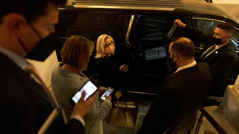 Cheney heads back after her speech Tuesday night. "She's not a yeller and a screamer," photographer David Hume Kennerly said. "As you've seen from her statements, she's very measured. That's just her personality. She's very strong."