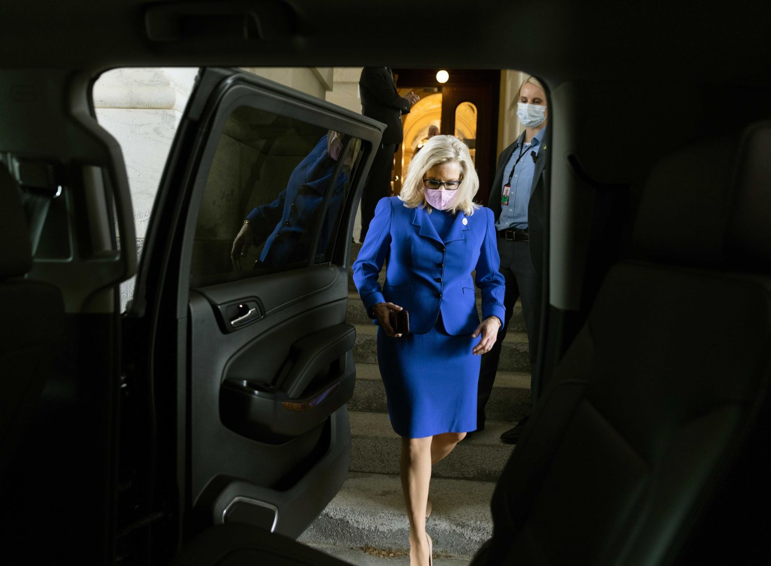 Cheney leaves after Wednesday's vote. Kennerly felt like she was kind of relieved to have it over with. "She definitely wasn't happy about it, but the way she handled it was the way she handles almost everything: deliberate, makes up her mind, follows through," he said.