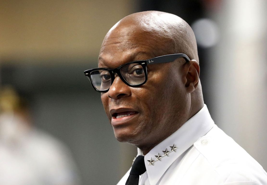 Chicago Police Superintendent David Brown speaks to the media on July 6, 2020.