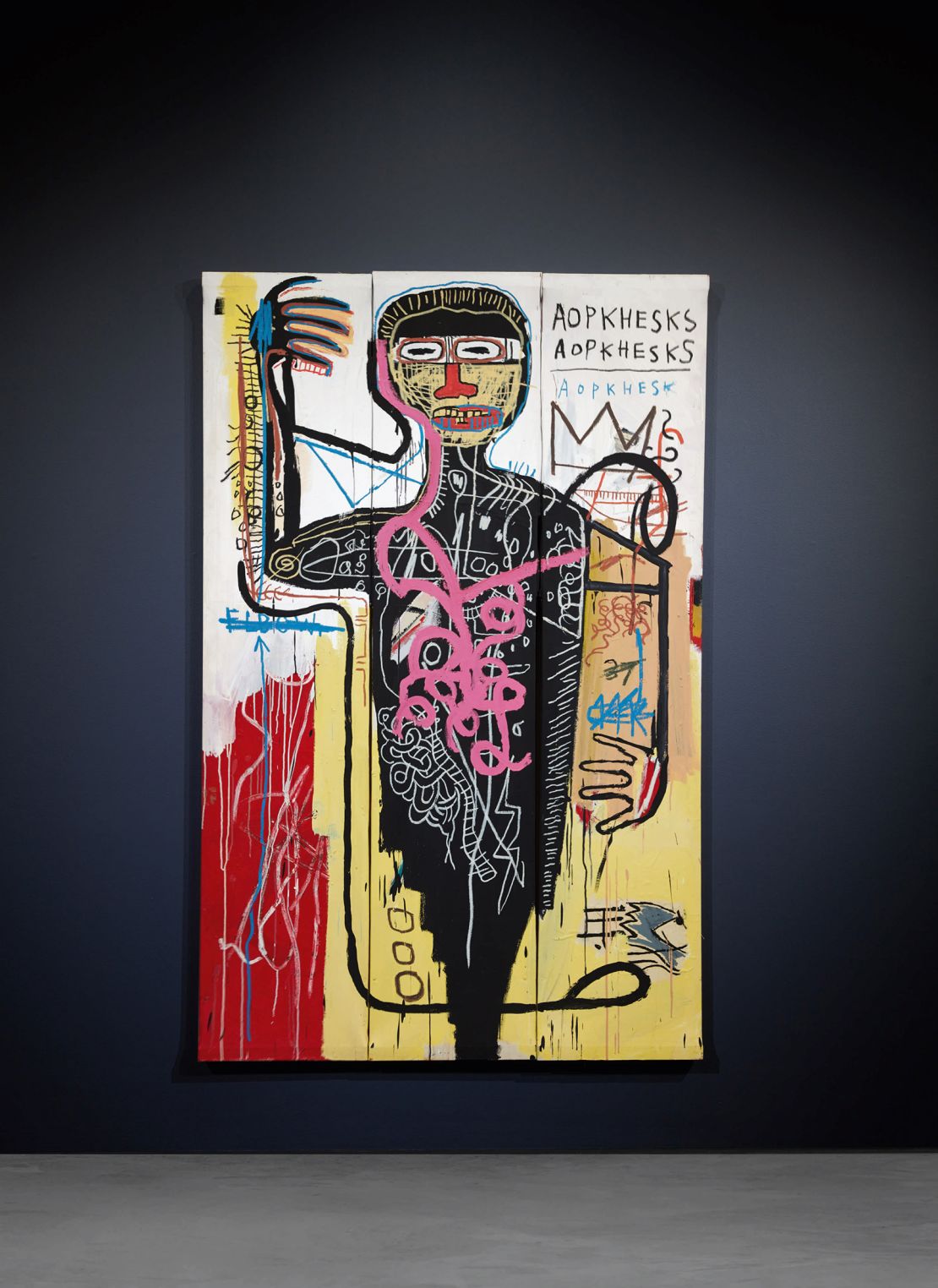 Jean-Michel Basquiat's 'Versus Medici', which sold for $50.82 million.