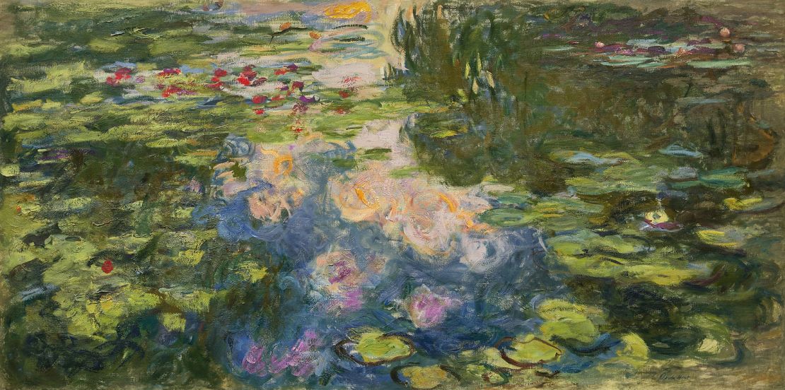 Claude Monet's "Le Bassin aux nymphéas" hammered for $70.4 million.