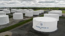 Colonial Pipeline storage tanks are seen in Woodbridge, N.J., Monday, May 10, 2021.