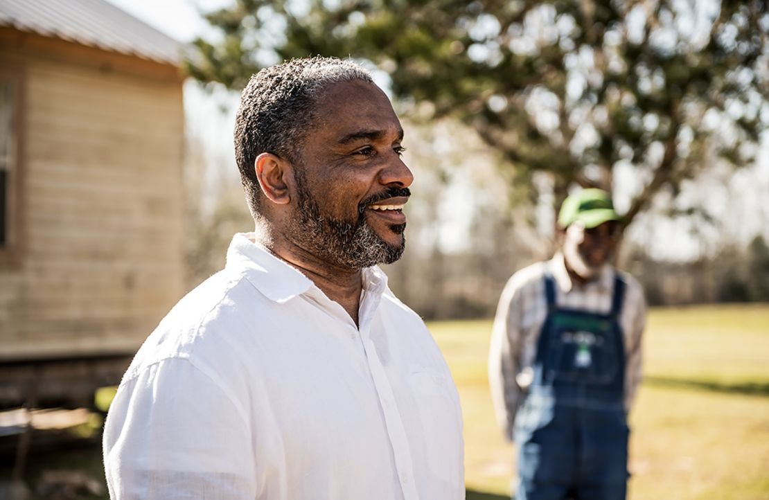 John Deere, the Natinoal Black Growers Council and the Thurgood Marshall College Fund are helping Michael Robinson (left) regain full ownership of the 127-acre southern farmland his family inherited from Robinson's grandfather.