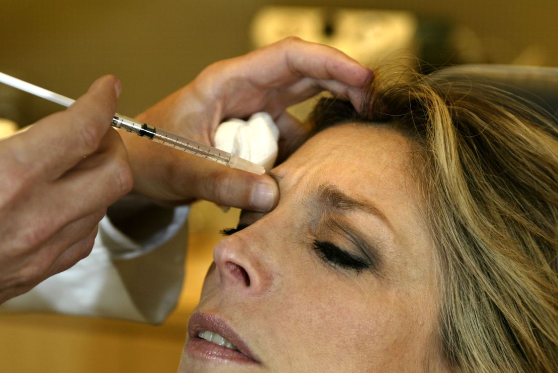 A patient recieves botox injections at a Philadelphia hospital in 2002.