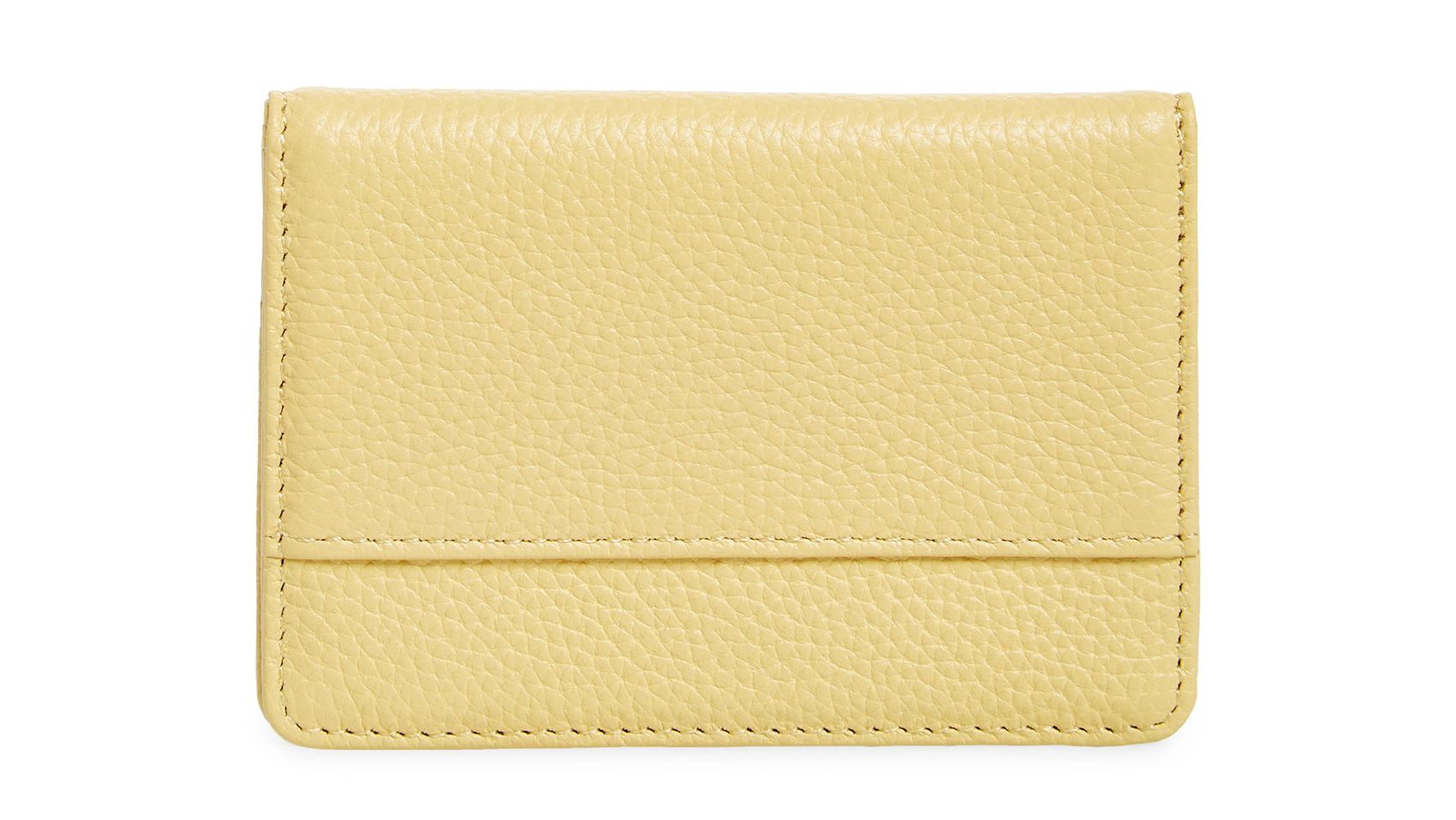 IVORYTAG Quilted Bi-Fold Wallet with Button Closure For Women (Yellow, FS)
