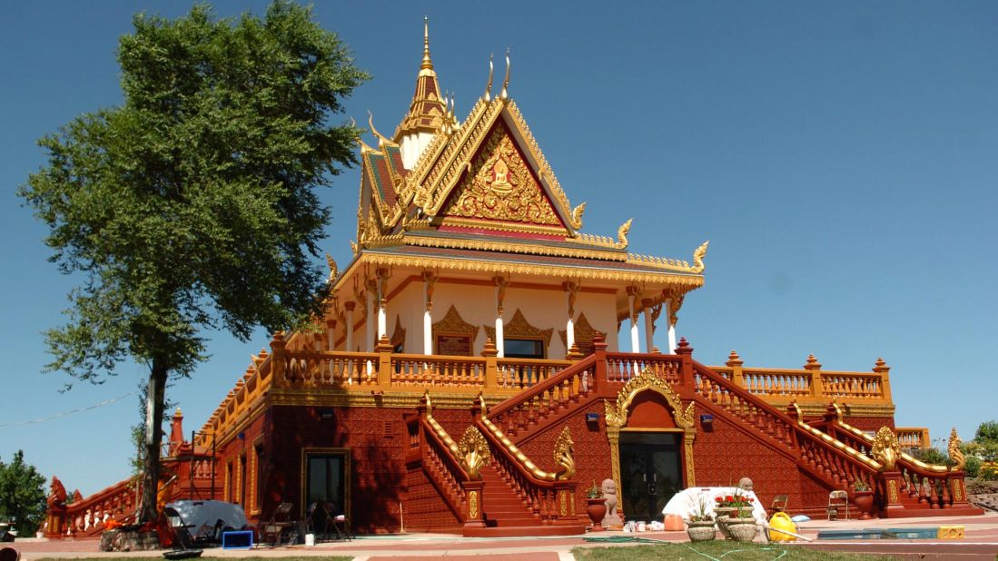 <strong>Watt Munisotaram: </strong>This Cambodian temple in Hampton, Minnesota, was dedicated in 2007. Minnesota is home to some 10,000 Cambodians. 