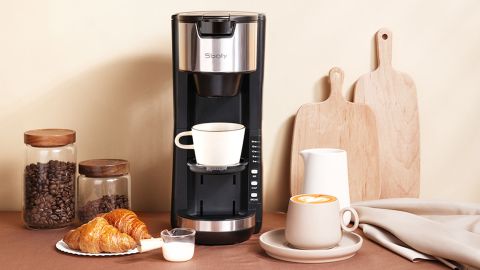 Sboly Single-Serve Coffee Maker Machine With Thermal Mug