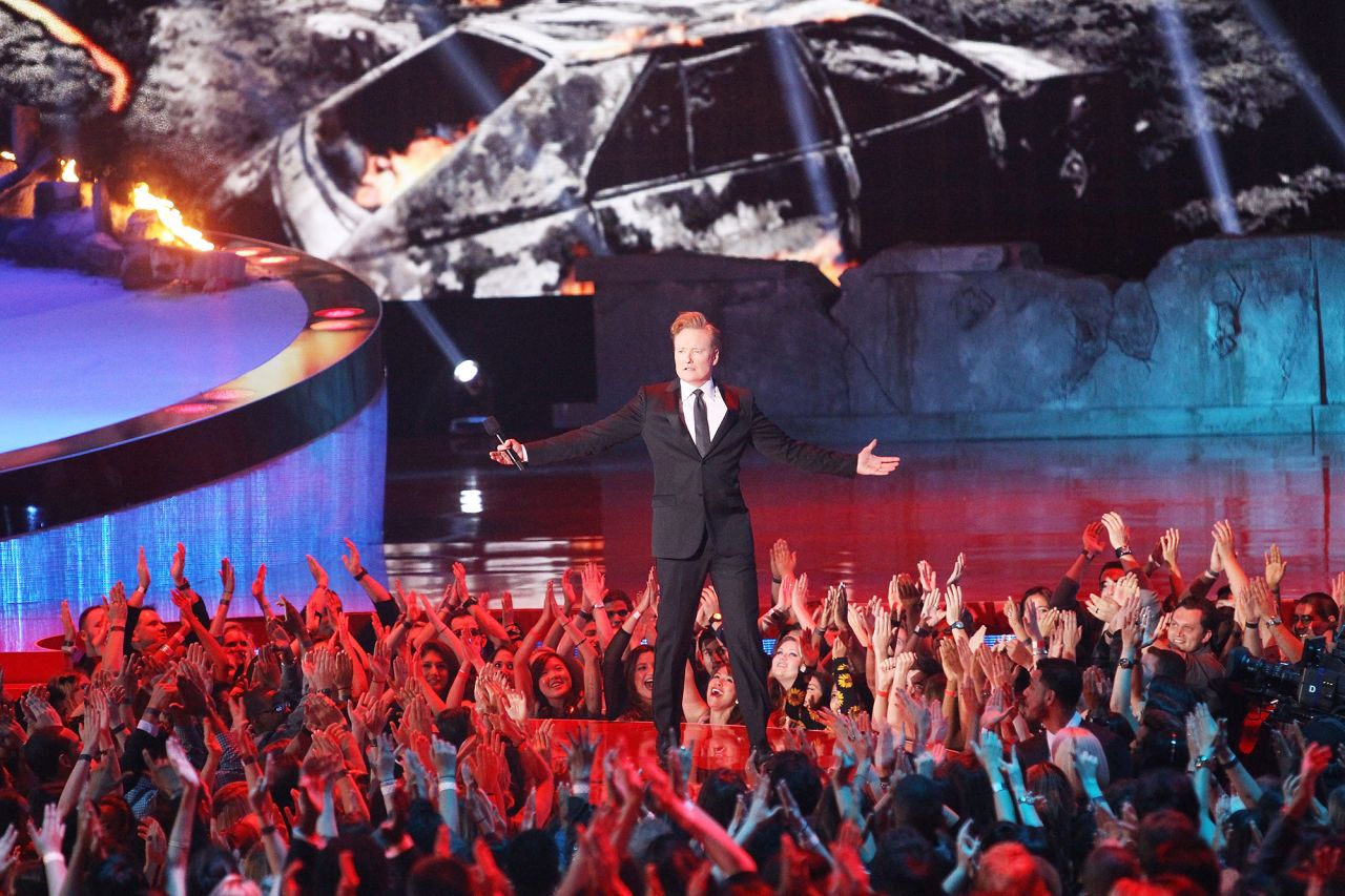 O'Brien hosts the MTV Movie Awards in 2014.